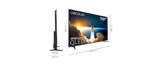 TV CECOTEC VQU11070+S 70" QLED 4K HDMI Smart TV (02621) - Imagen 3