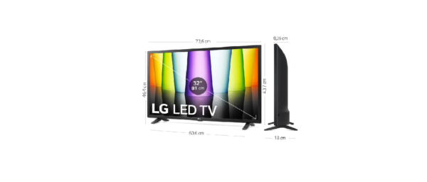 TV LG 32" LED FHD WebOS 22 WiFi Negro (32LQ63006LA) - Imagen 2